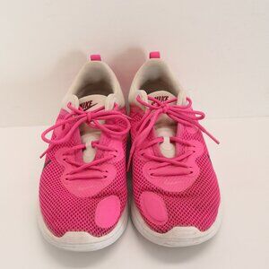Nike Women's Running Shoes Pink and White Size 8.5 Mesh Upper Design